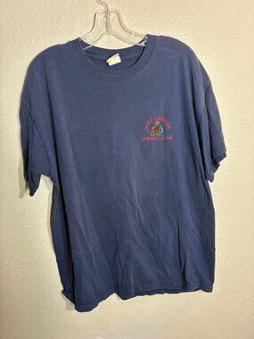 Hanes Vintage Lazy Lobster Chatham Cape Cod T-Shirt Navy XL